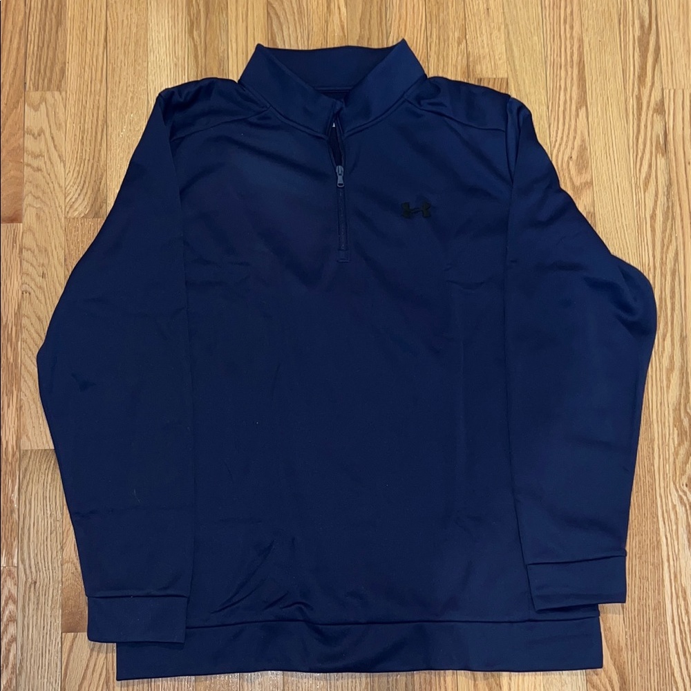 Under Armour Men’s Navy Blue Quarter Zip. Brand new never worn. Size 3XL Tall.